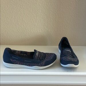 Women's Navy Slip-On Shoes